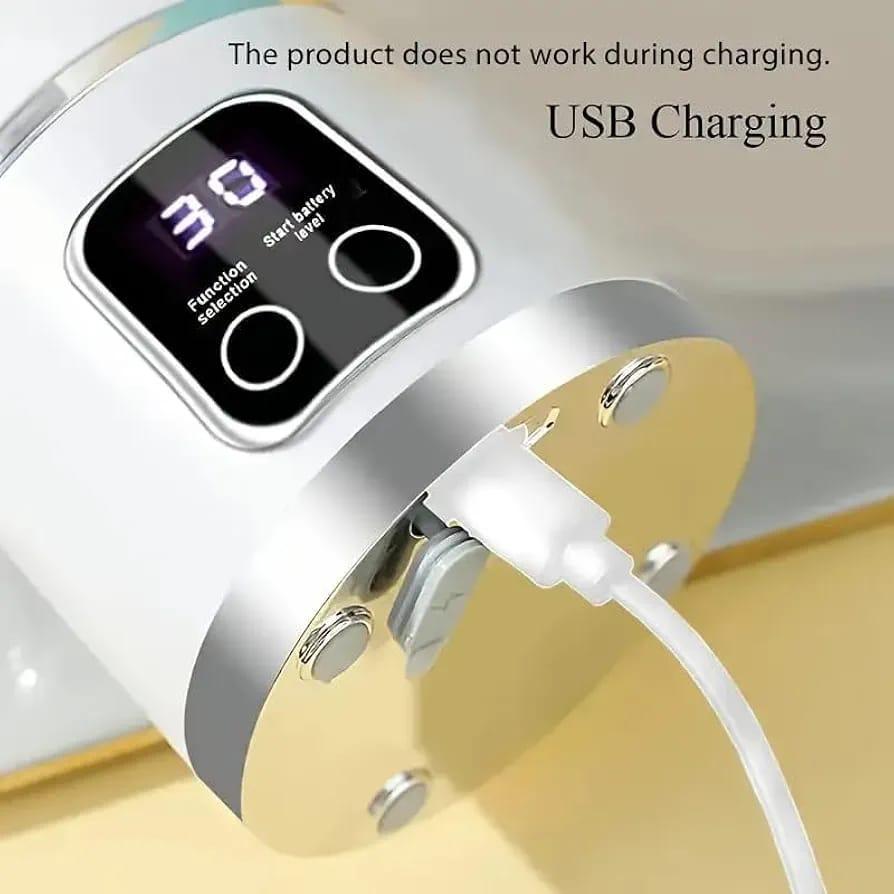 Portable Rechargeable Electric Juicer Blender – USB Rechargeable Personal Smoothie Maker, Green