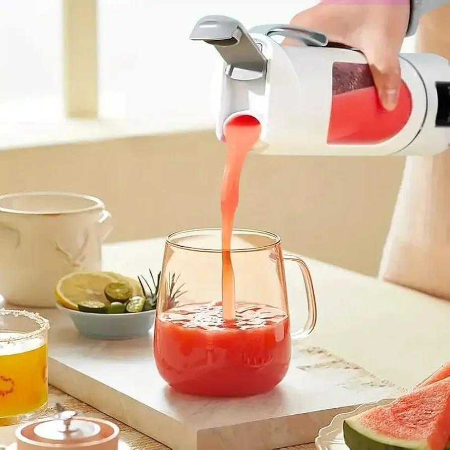 Portable Rechargeable Electric Juicer Blender – USB Rechargeable Personal Smoothie Maker, Green