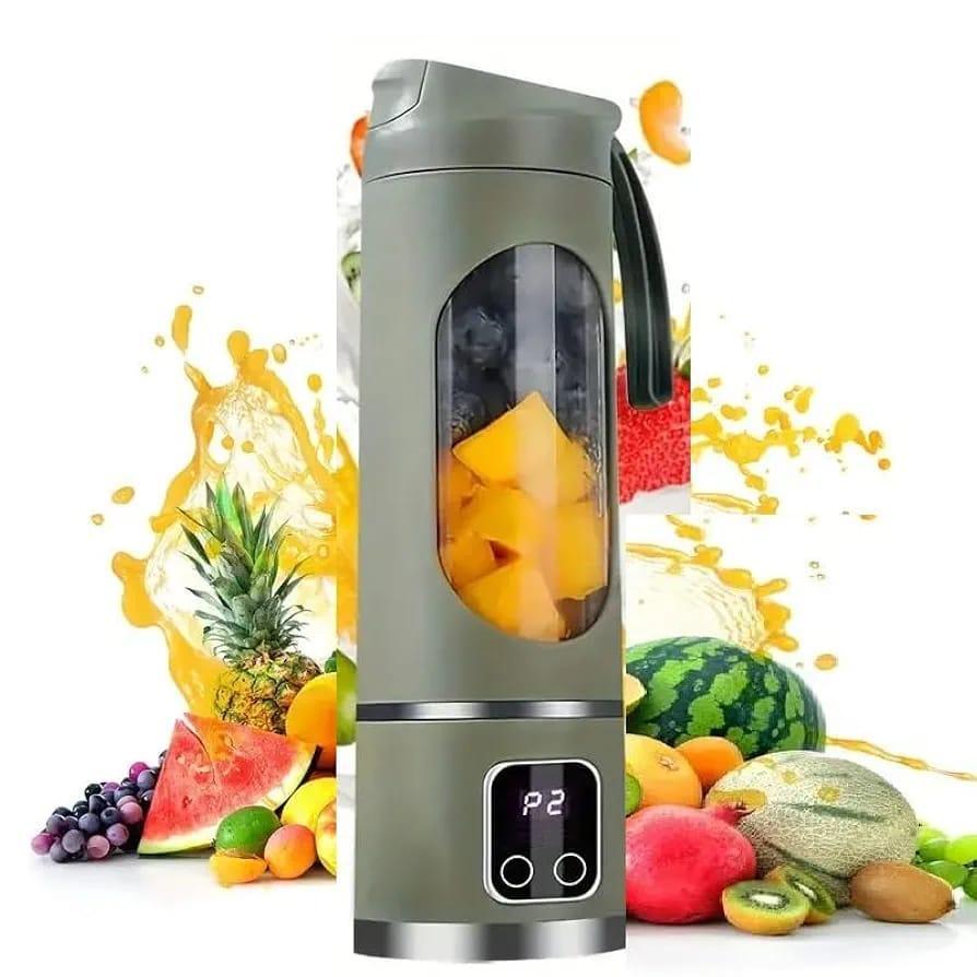 Portable Rechargeable Electric Juicer Blender – USB Rechargeable Personal Smoothie Maker, Green
