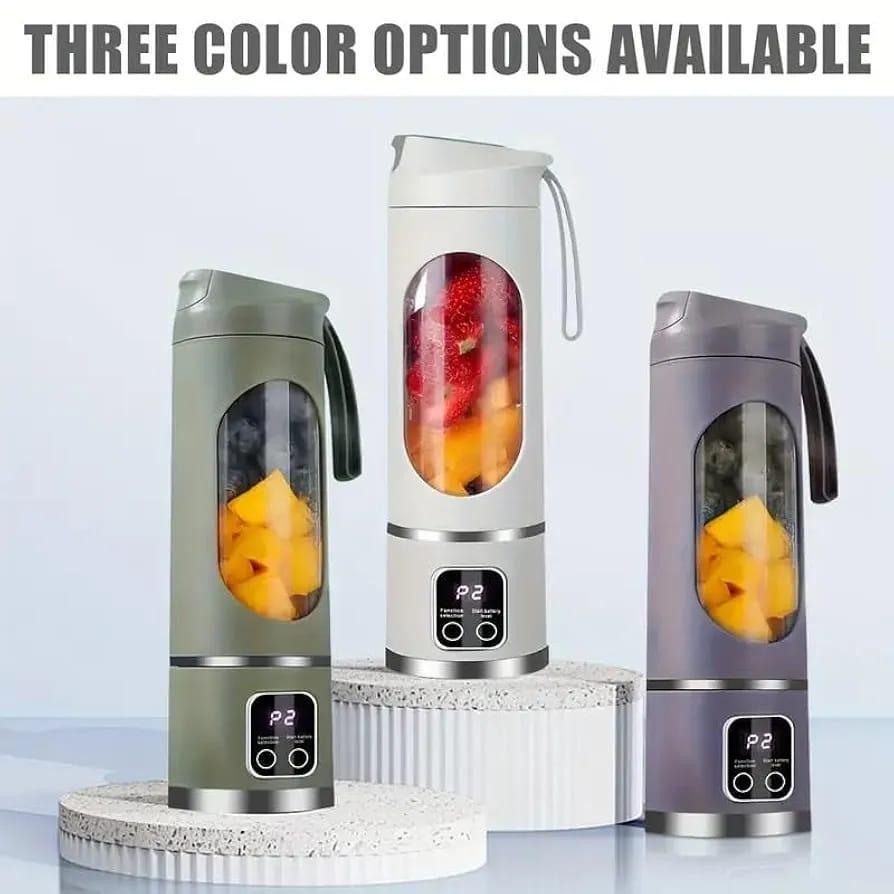 Portable Rechargeable Electric Juicer Blender – USB Rechargeable Personal Smoothie Maker, Green
